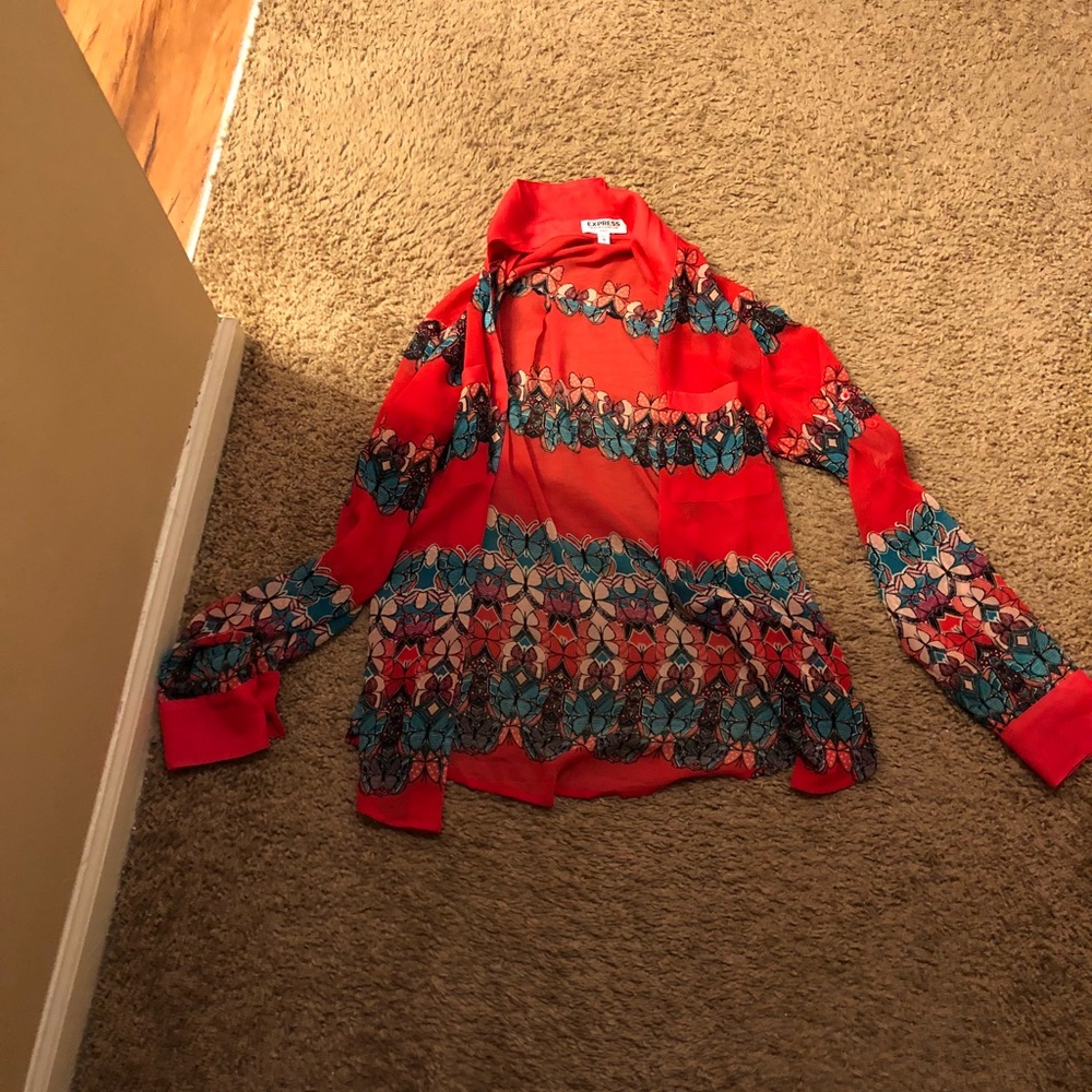 Express blouse red